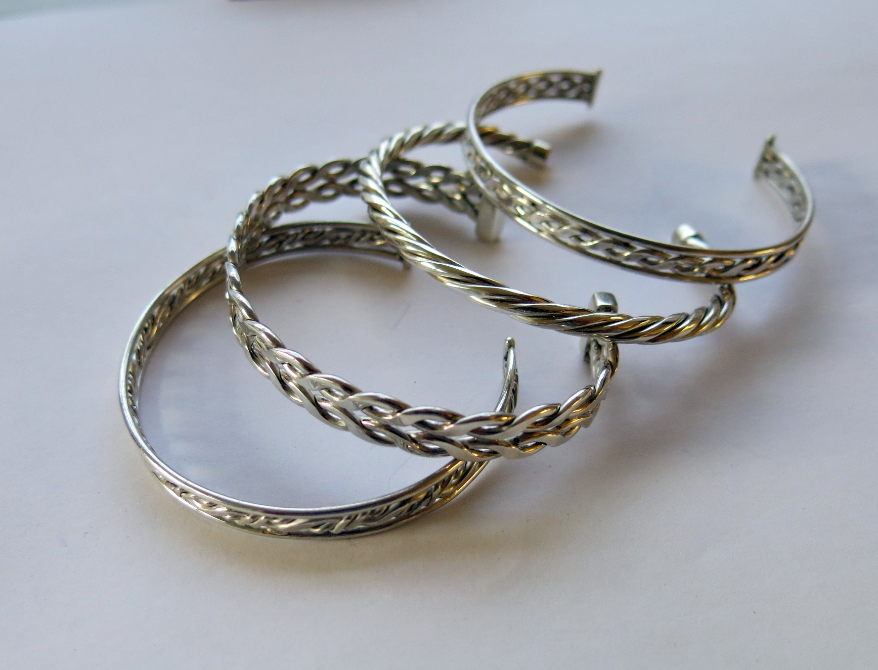 Silver bangles