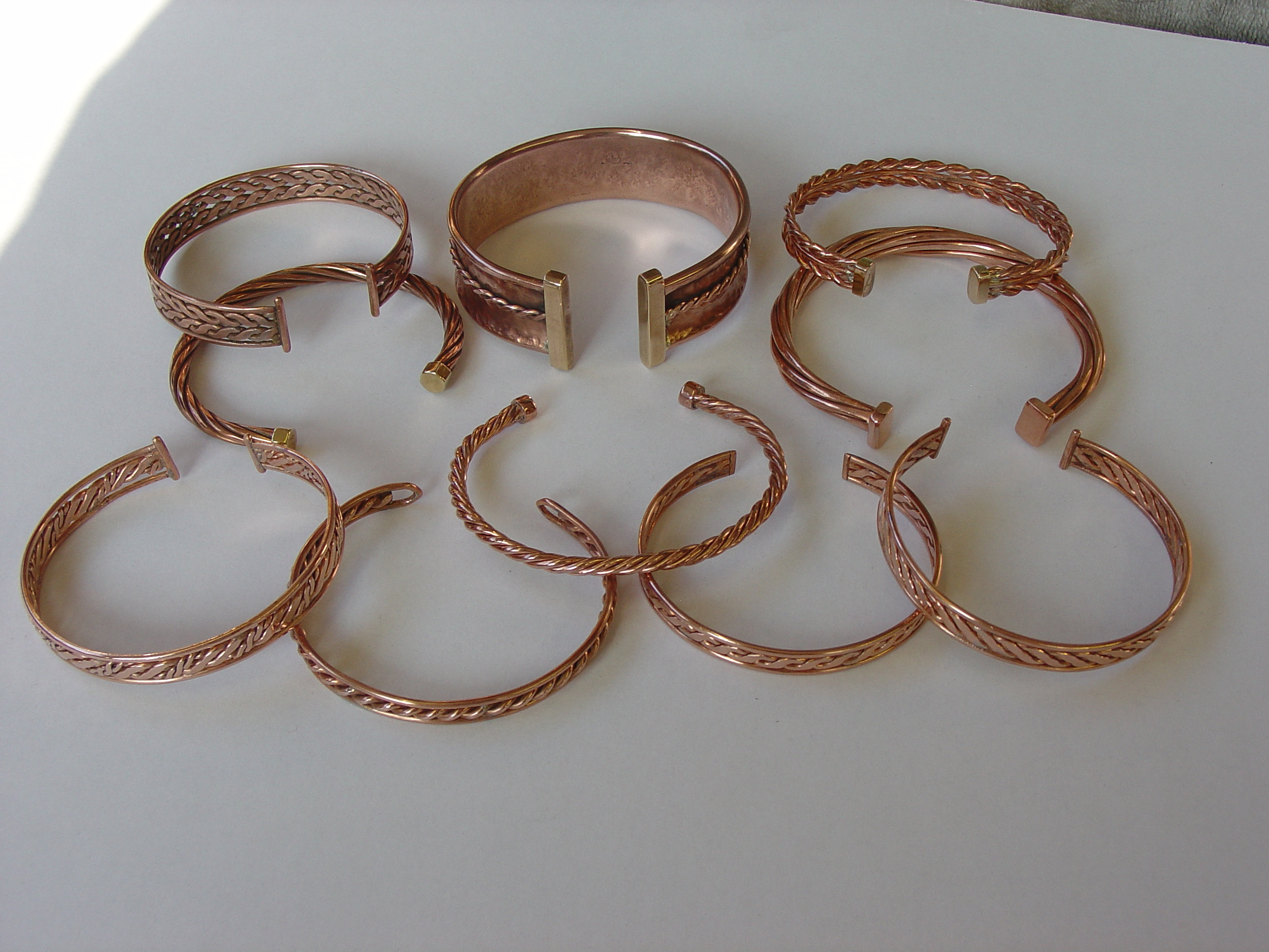 Copper bangles