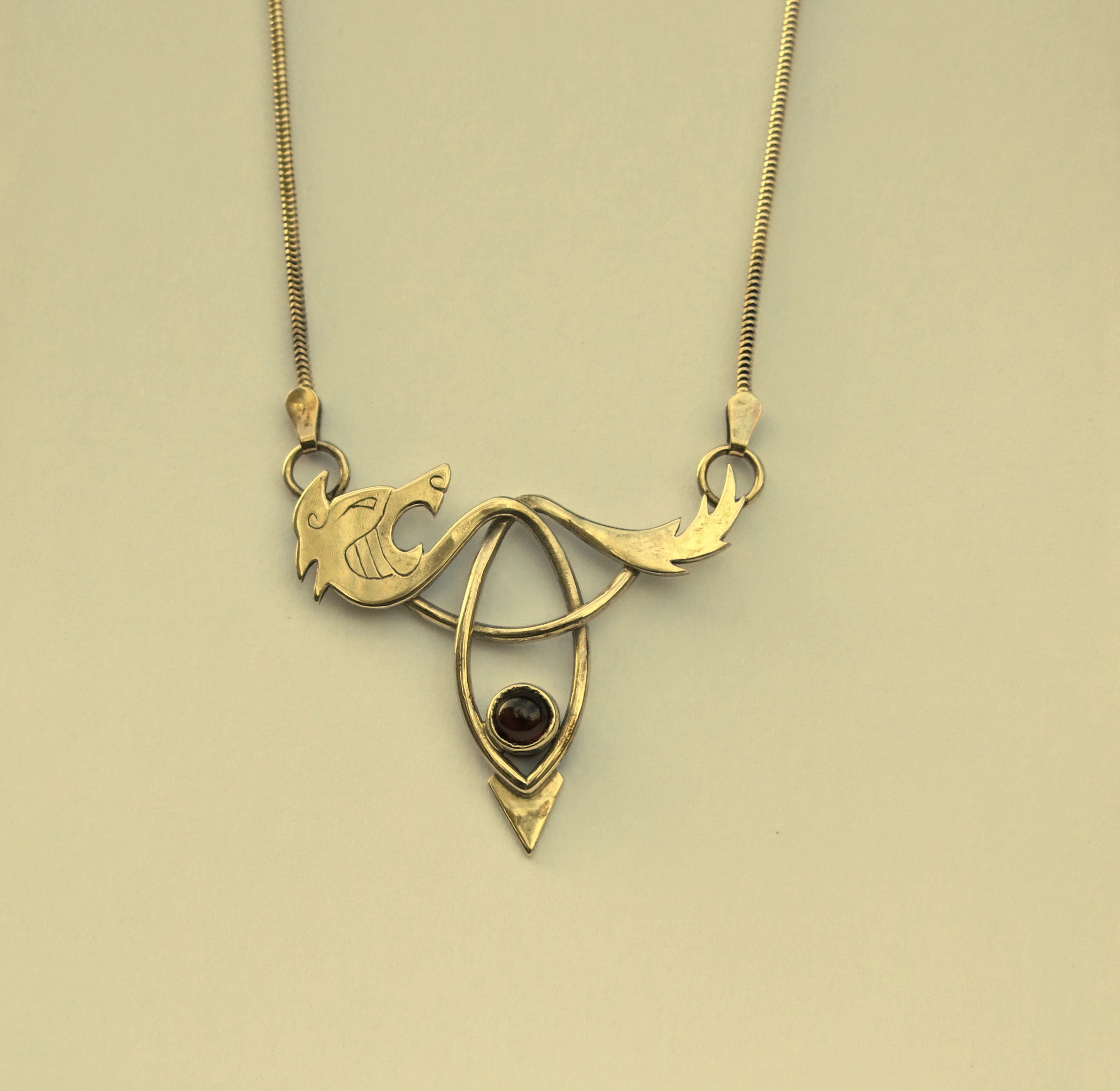 Wild beast with garnet pendant SOLD