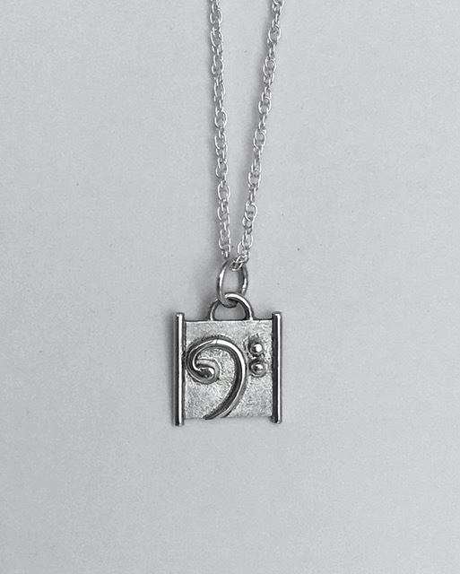 Square silver pendant (to order)