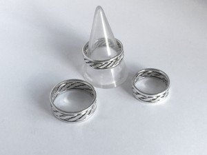 silver twist rings