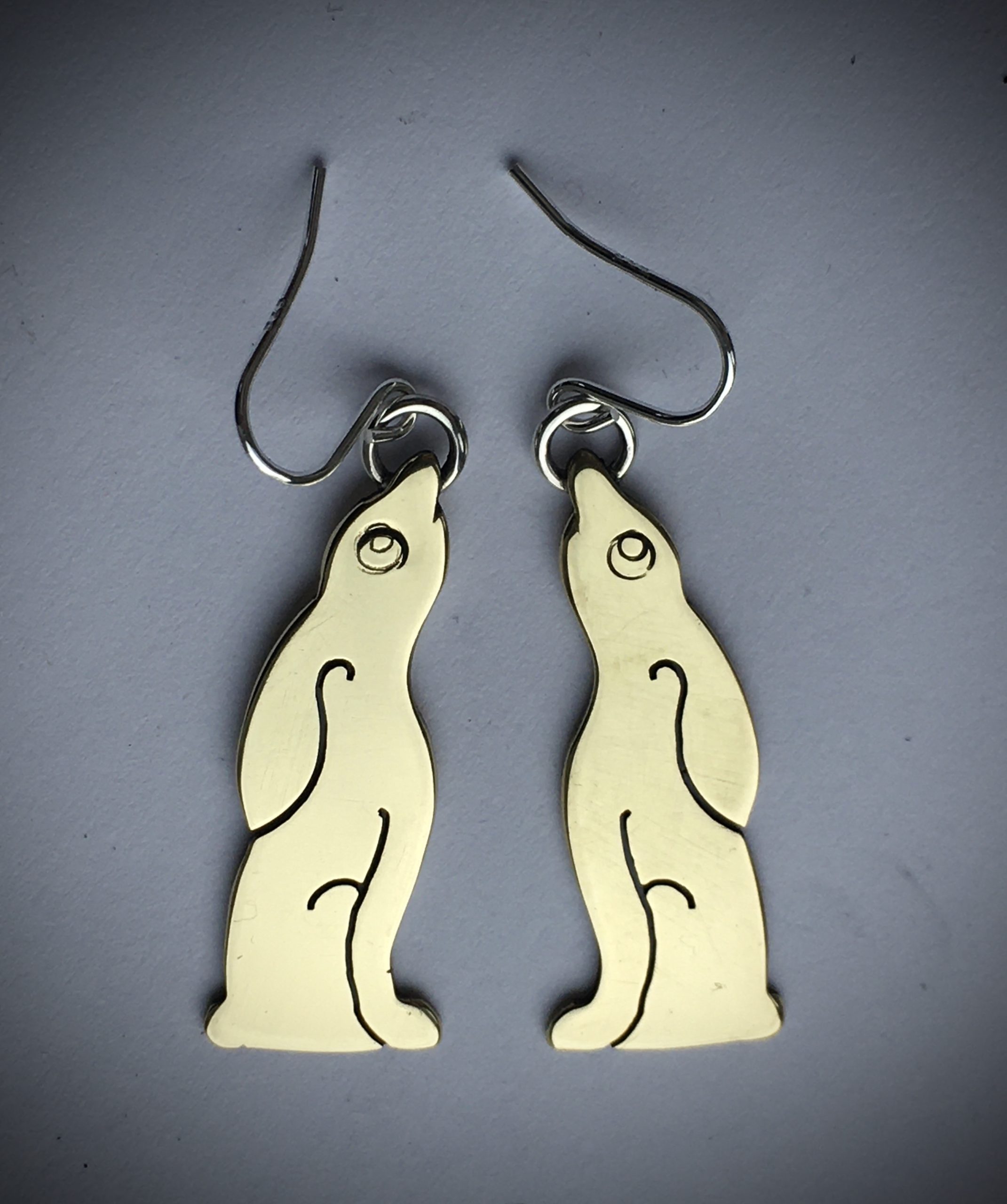 Moongazing Hare earrings 