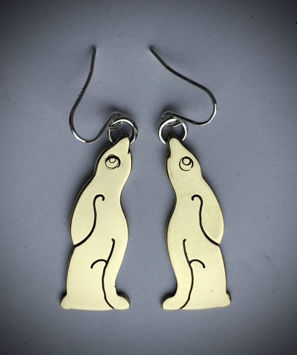 Moongazing Hare earrings 